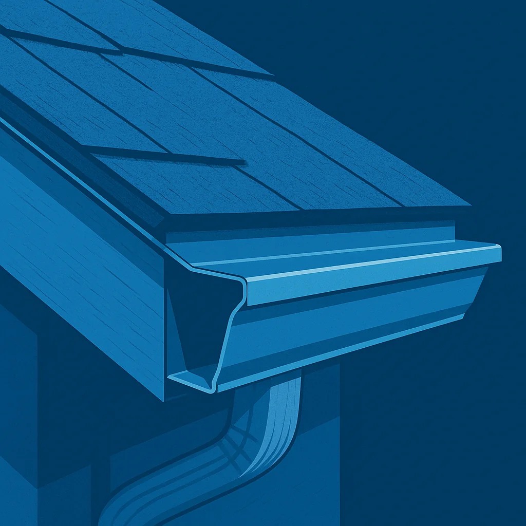 Illustration of drip edge flashing.