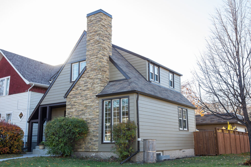 Updated Winnipeg home with Hardie board siding