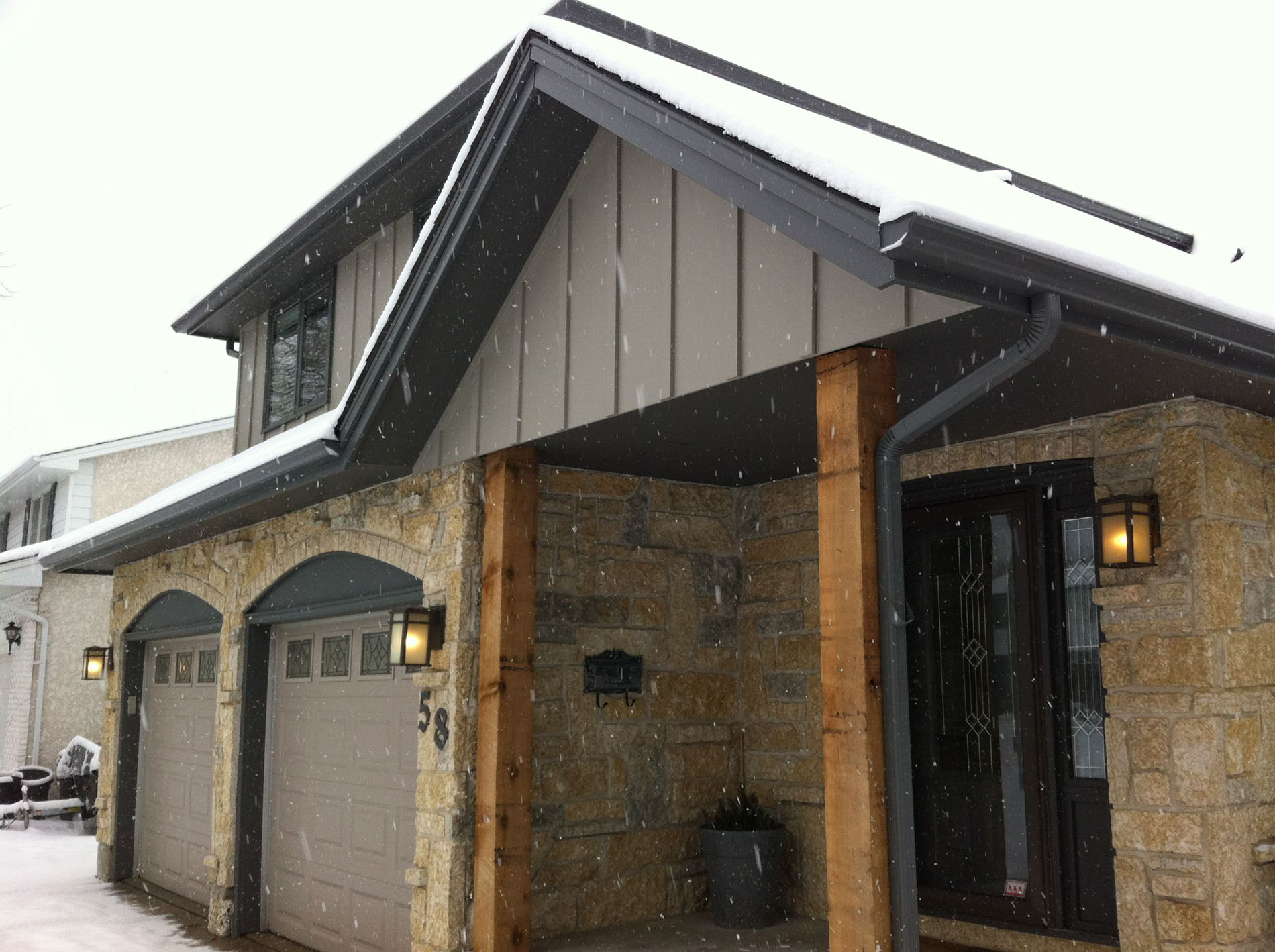 Winnipeg home in winter